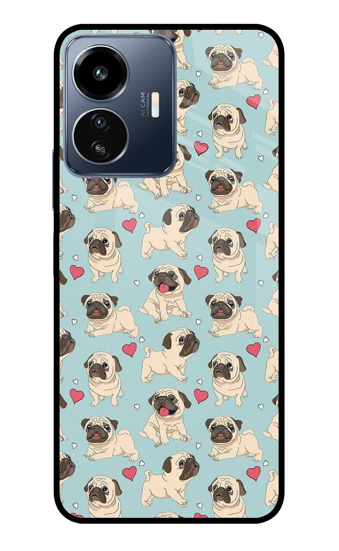 Pug Dog IQOO Z6 Lite 5G Glass Case