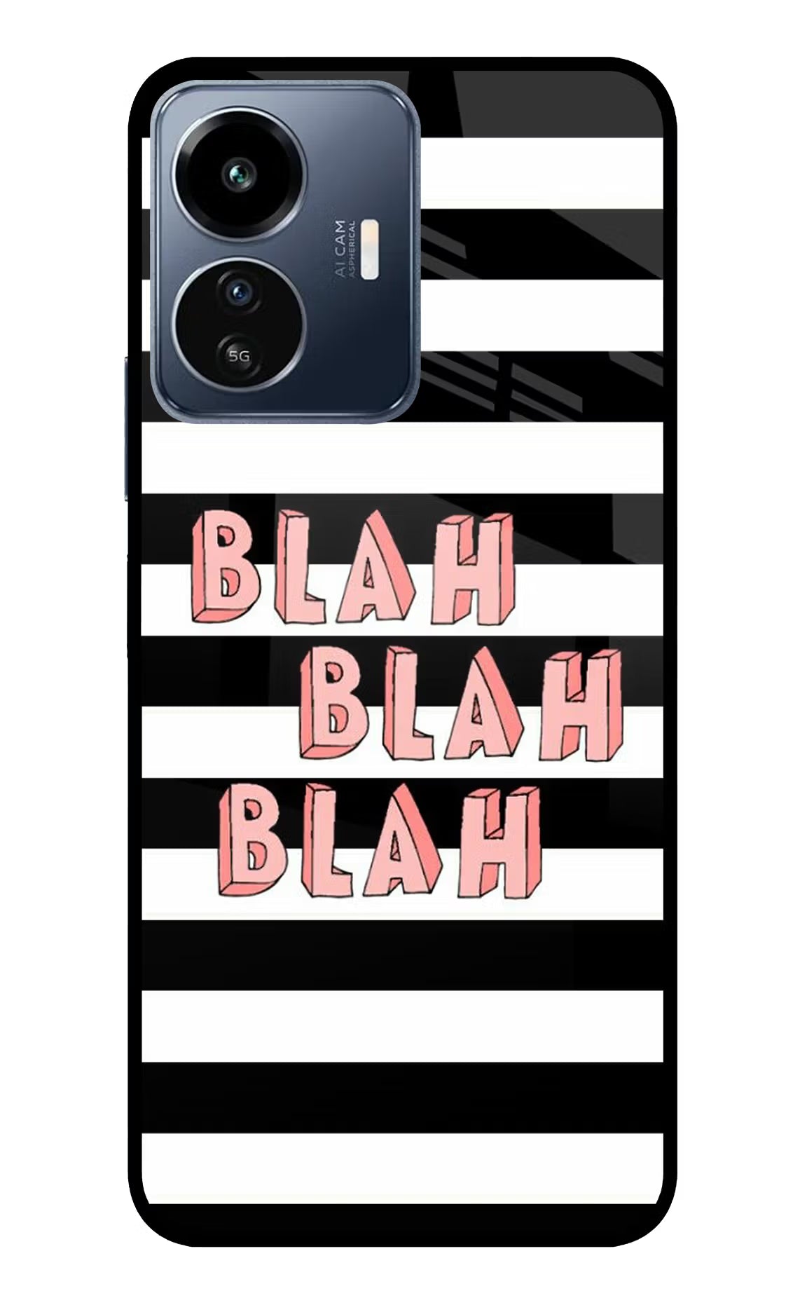 Blah Blah Blah IQOO Z6 Lite 5G Glass Case