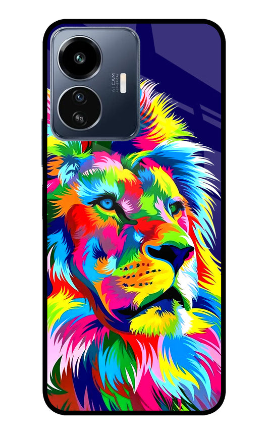 Vector Art Lion IQOO Z6 Lite 5G Glass Case