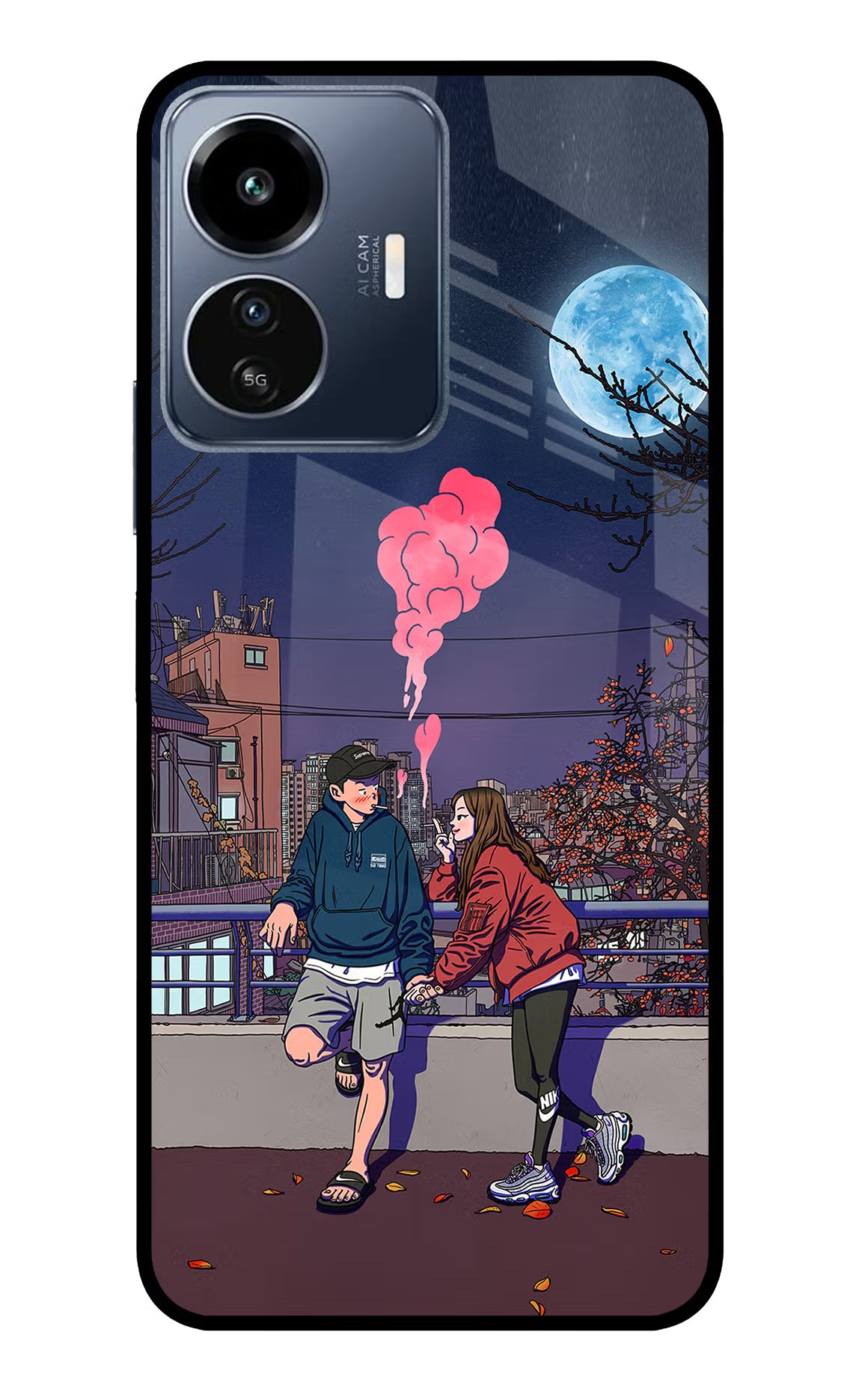 Chilling Couple IQOO Z6 Lite 5G Glass Case