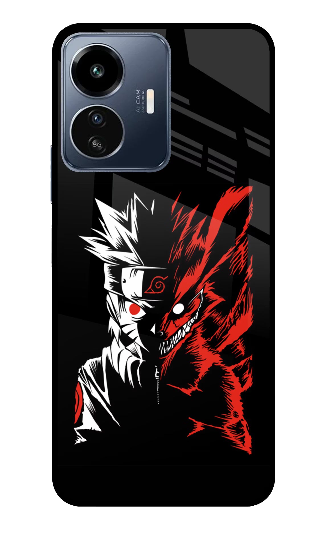 Naruto Two Face IQOO Z6 Lite 5G Glass Case
