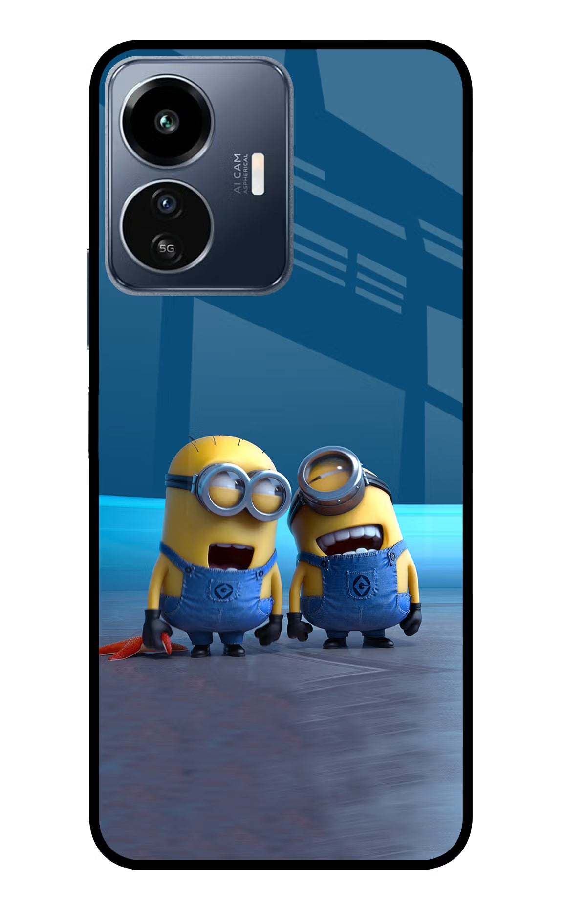 Minion Laughing IQOO Z6 Lite 5G Glass Case