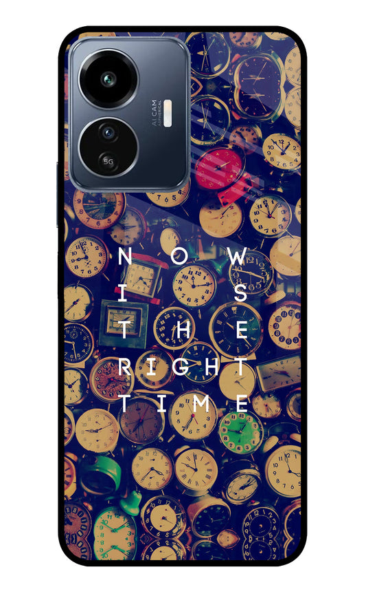 Now is the Right Time Quote IQOO Z6 Lite 5G Glass Case