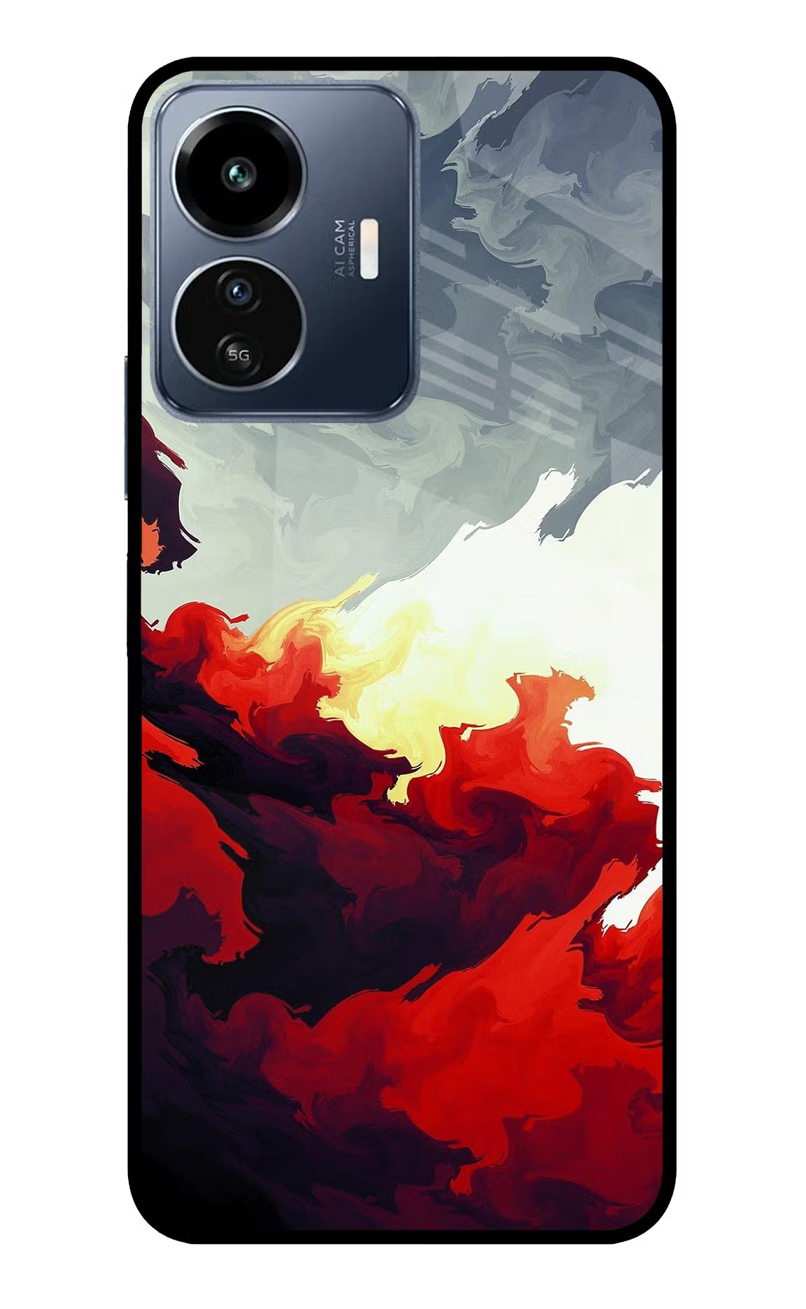 Fire Cloud IQOO Z6 Lite 5G Glass Case
