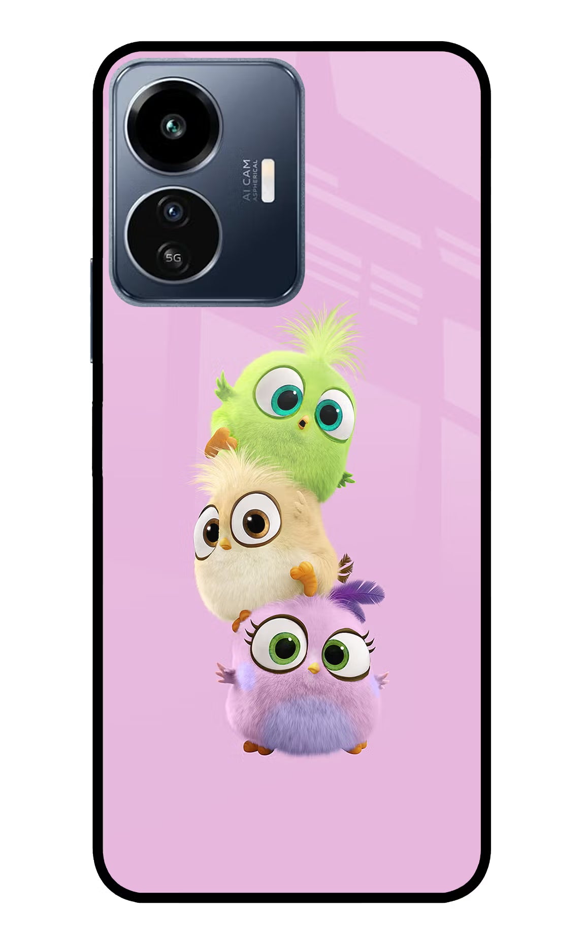 Cute Little Birds IQOO Z6 Lite 5G Glass Case