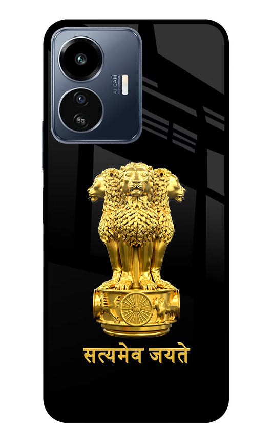 Satyamev Jayate Golden IQOO Z6 Lite 5G Glass Case