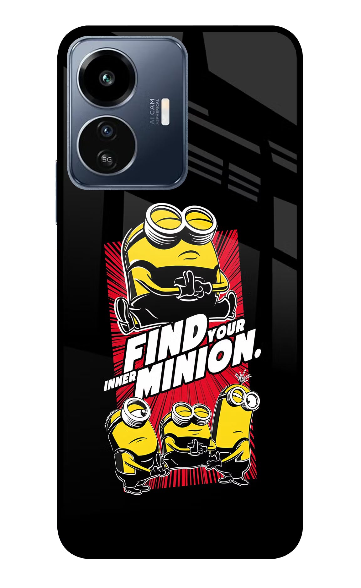 Find your inner Minion IQOO Z6 Lite 5G Glass Case