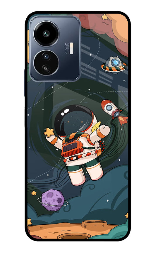 Cartoon Astronaut IQOO Z6 Lite 5G Glass Case