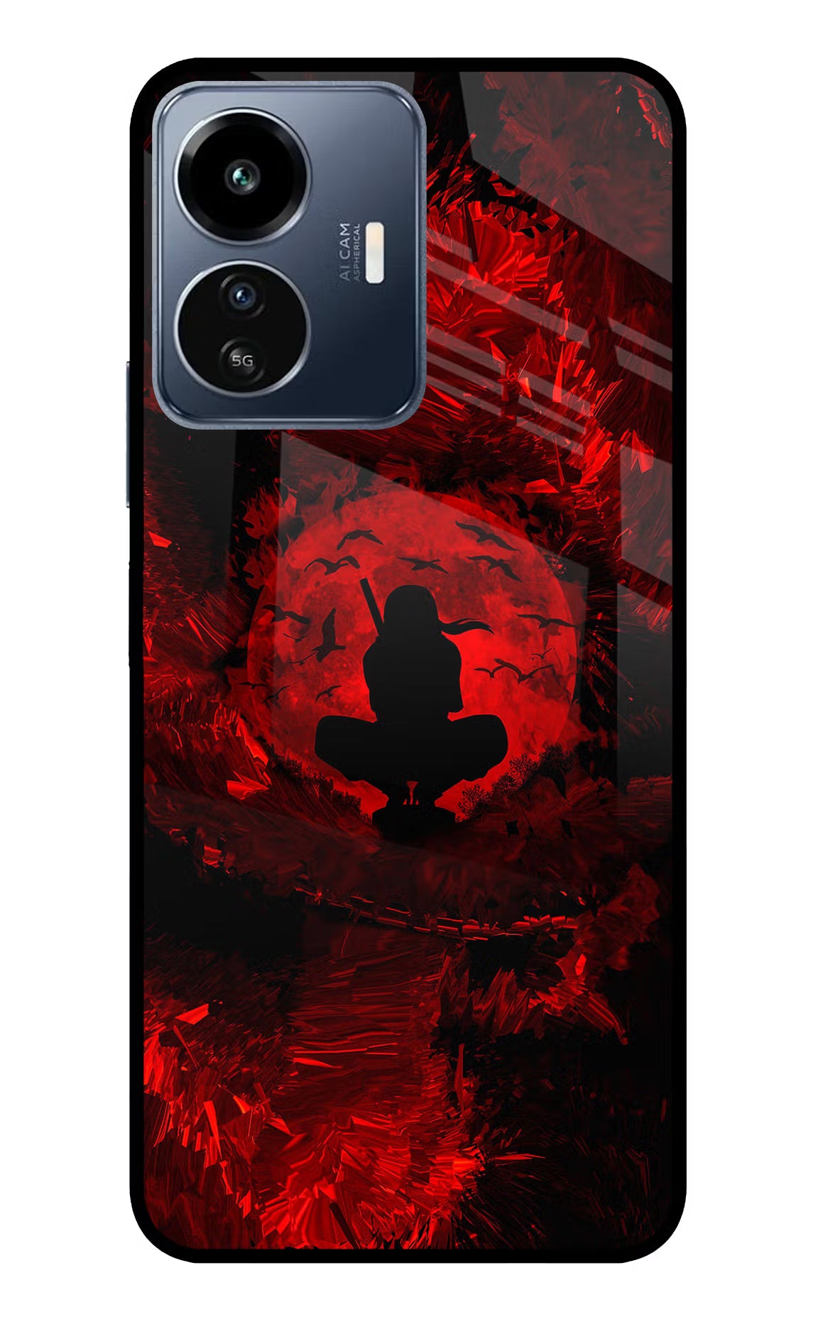 Itachi Uchiha IQOO Z6 Lite 5G Glass Case