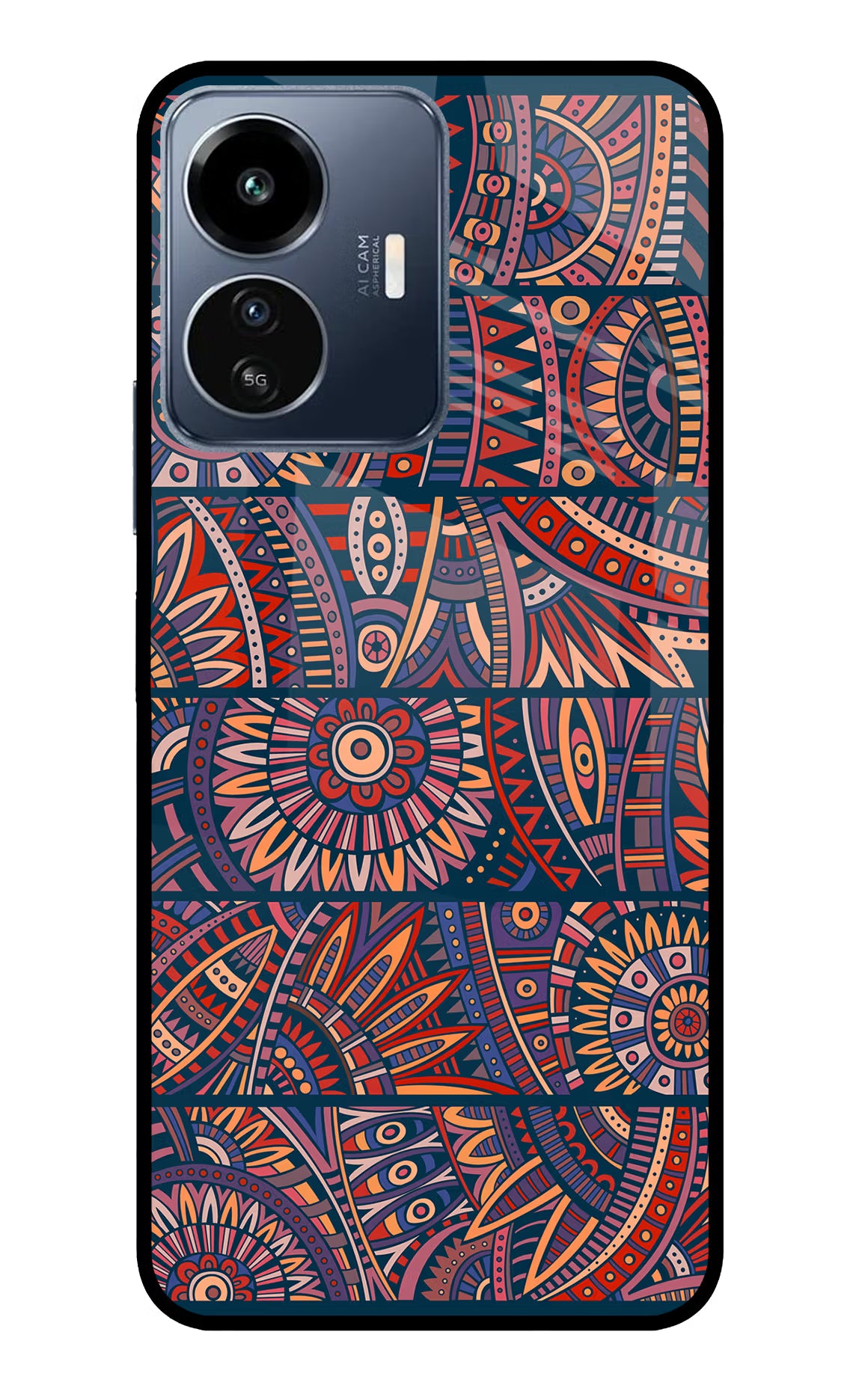 African Culture Design IQOO Z6 Lite 5G Glass Case