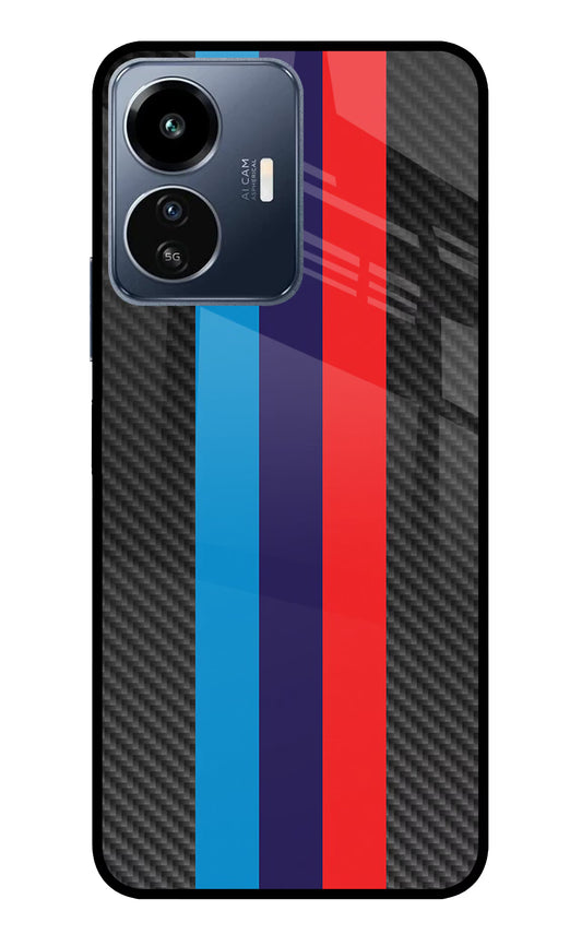 BMW Stripes Pattern IQOO Z6 Lite 5G Glass Case