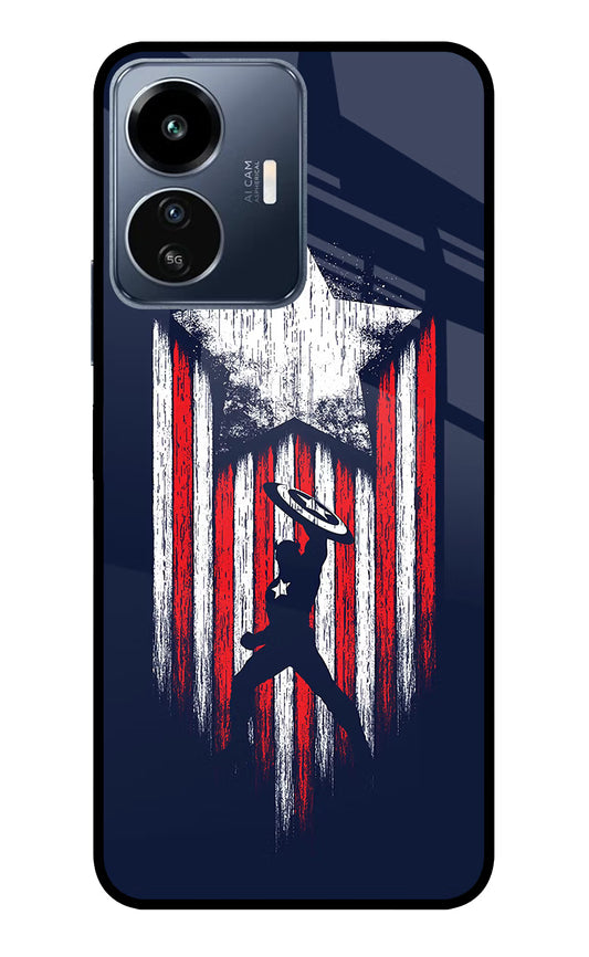 Captain America Marvel Art IQOO Z6 Lite 5G Glass Case