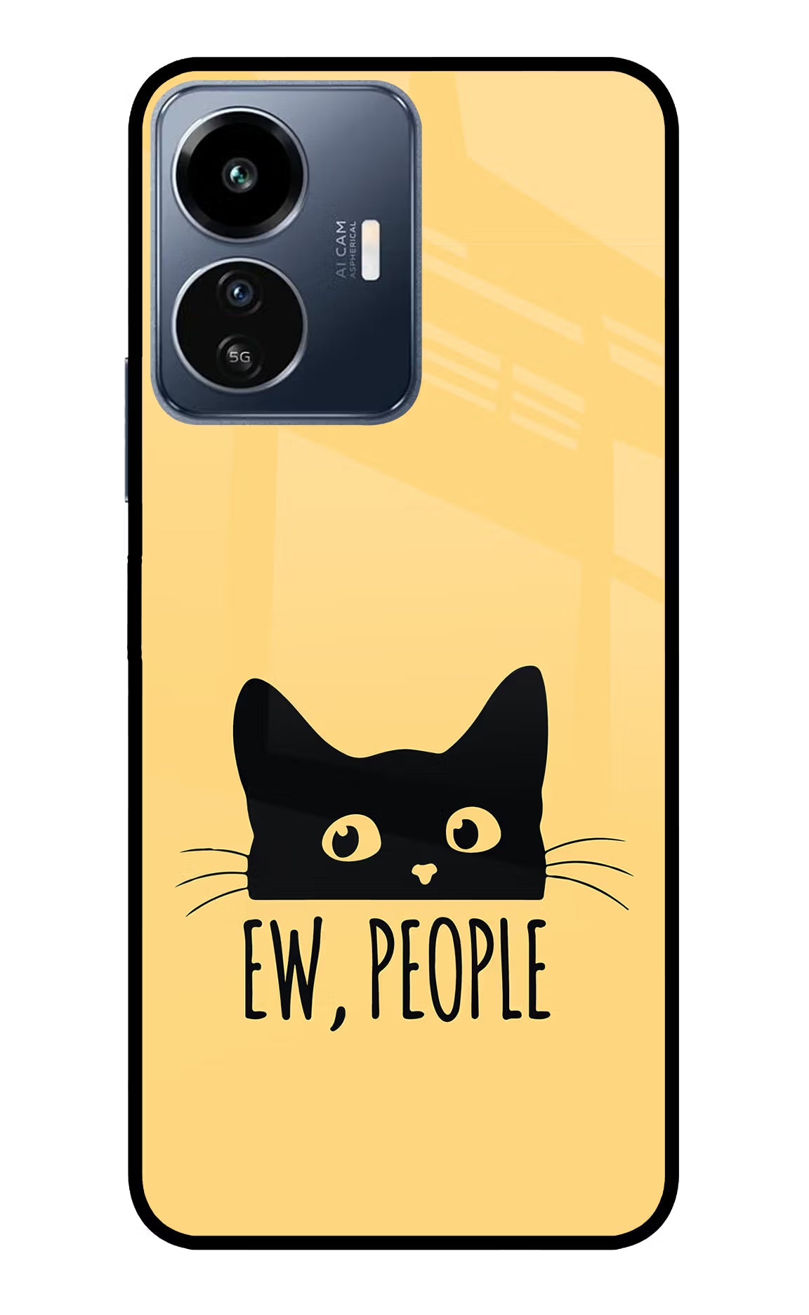 Ew People Catitude IQOO Z6 Lite 5G Glass Case