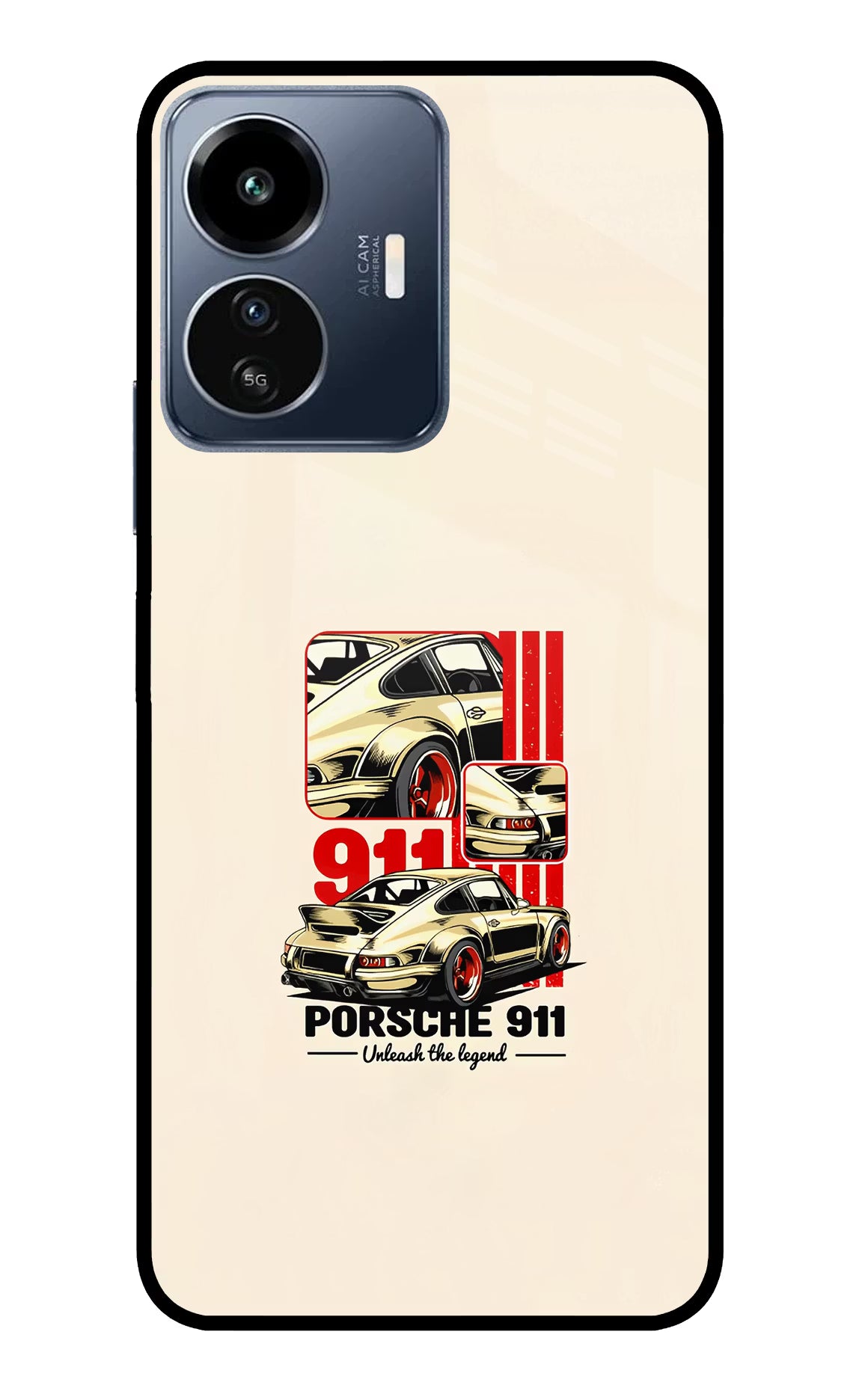 Classic Porsche 911 IQOO Z6 Lite 5G Glass Case