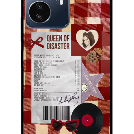 Queen of Disaster IQOO Z6 Lite 5G Glass Case