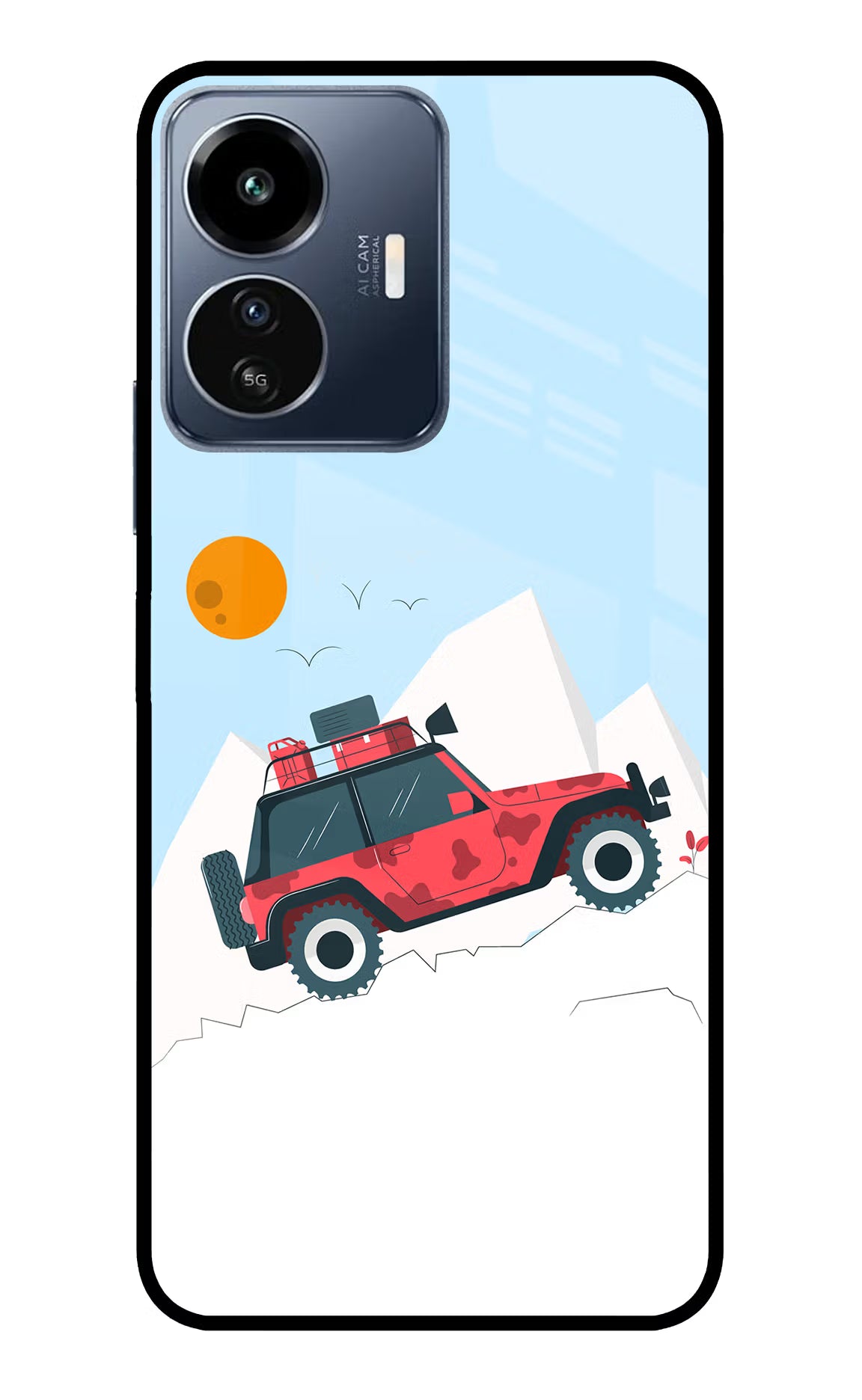 Mountain Trail Beast IQOO Z6 Lite 5G Glass Case