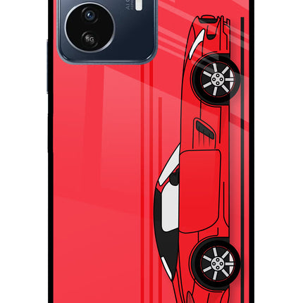 Red Velocity IQOO Z6 Lite 5G Glass Case