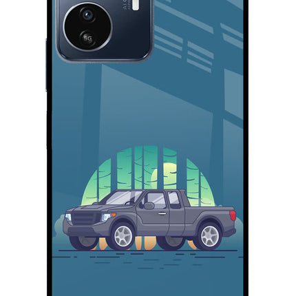 Retro Garage Vibe IQOO Z6 Lite 5G Glass Case