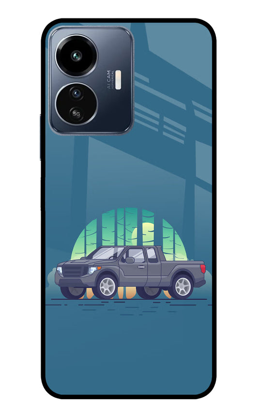 Retro Garage Vibe IQOO Z6 Lite 5G Glass Case