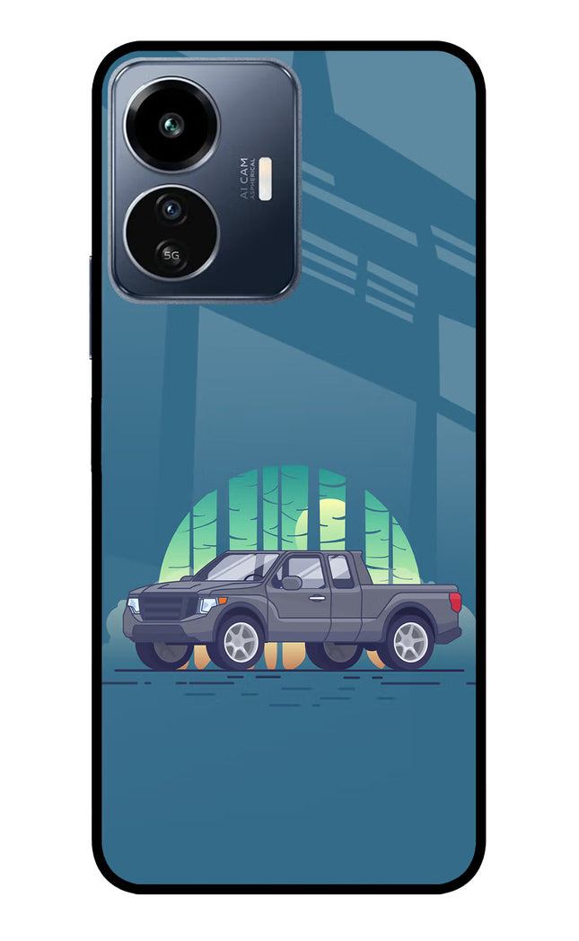Retro Garage Vibe IQOO Z6 Lite 5G Glass Case