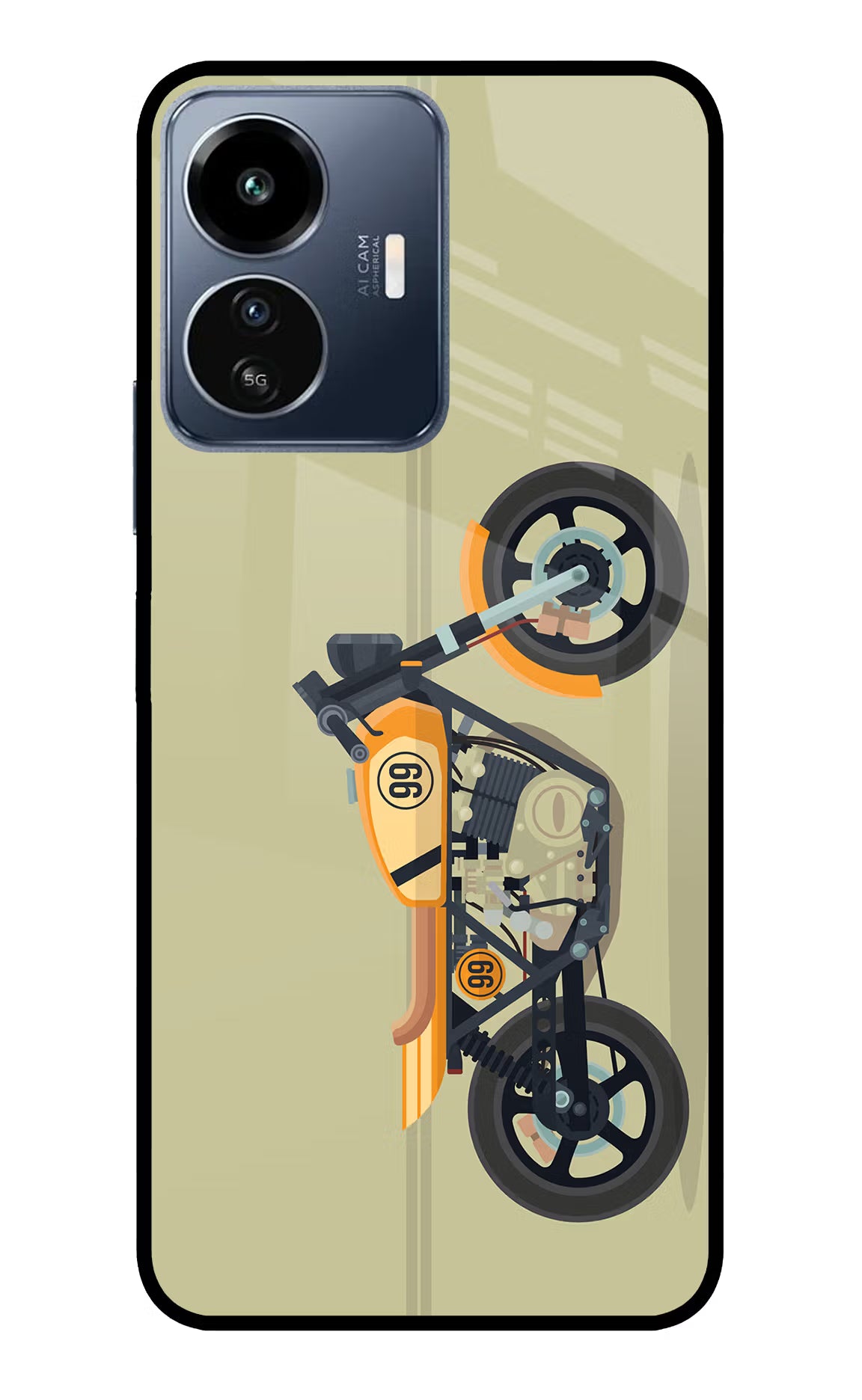 Vertical Speedster IQOO Z6 Lite 5G Glass Case