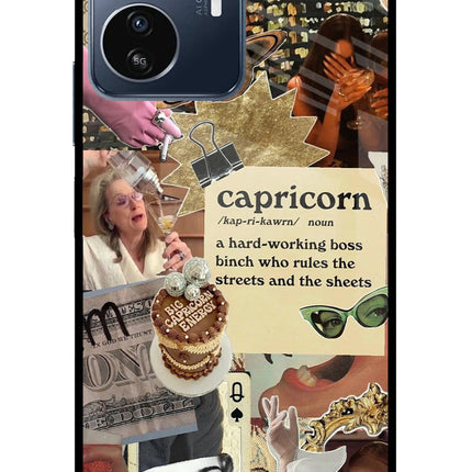 Capricorn Zodiac IQOO Z6 Lite 5G Glass Case