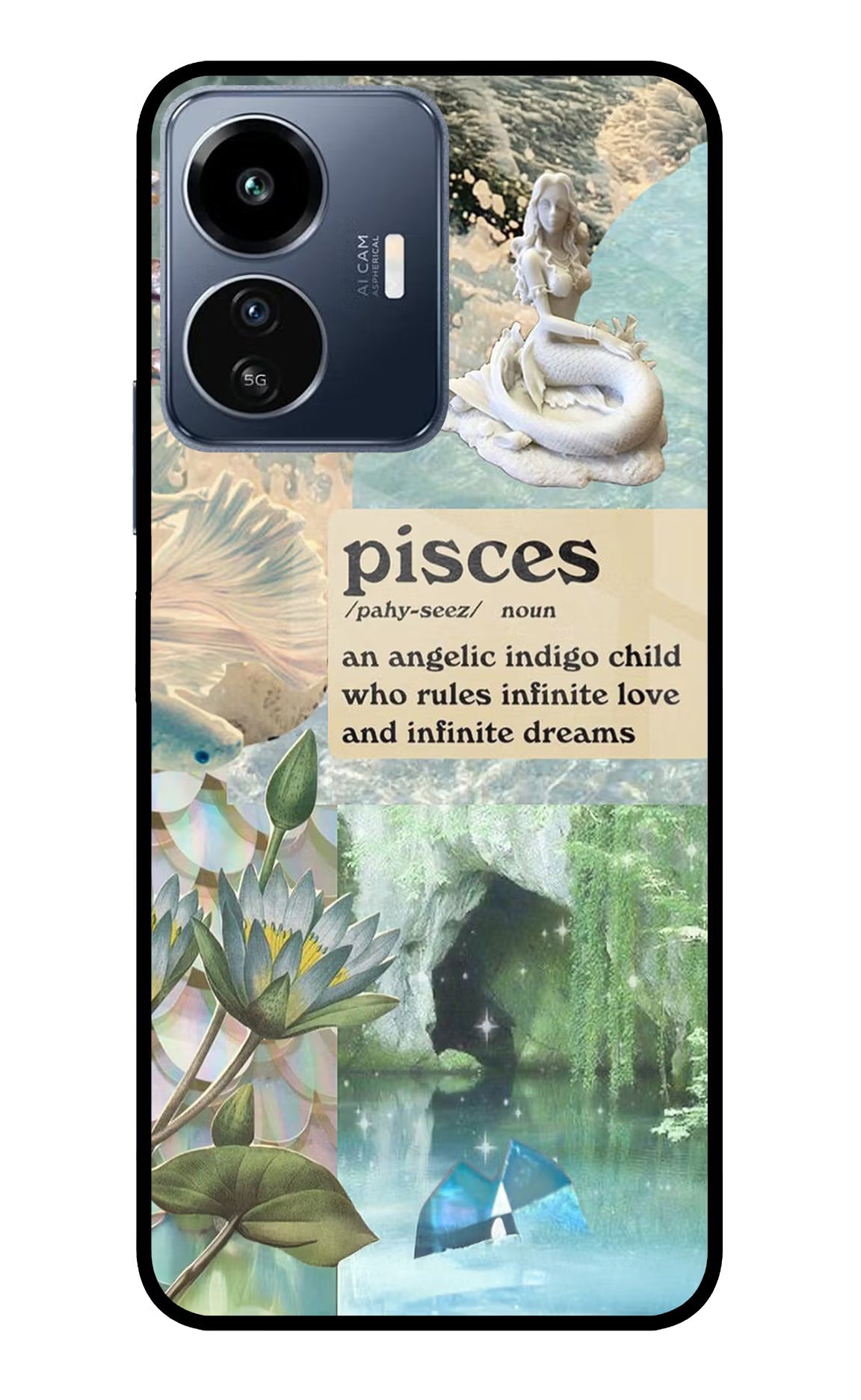 Pisces Zodiac IQOO Z6 Lite 5G Glass Case
