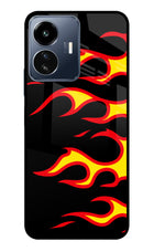 Side Sweep Flames IQOO Z6 Lite 5G Glass Case