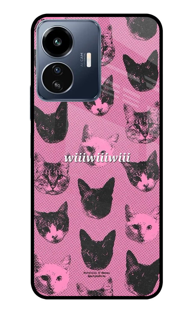 Pink Cats IQOO Z6 Lite 5G Glass Case