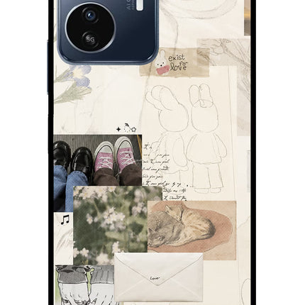 Soft Aesthetic IQOO Z6 Lite 5G Glass Case