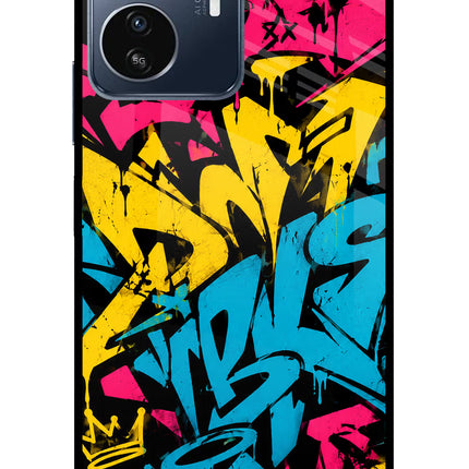 Graffiti Vibe IQOO Z6 Lite 5G Glass Case
