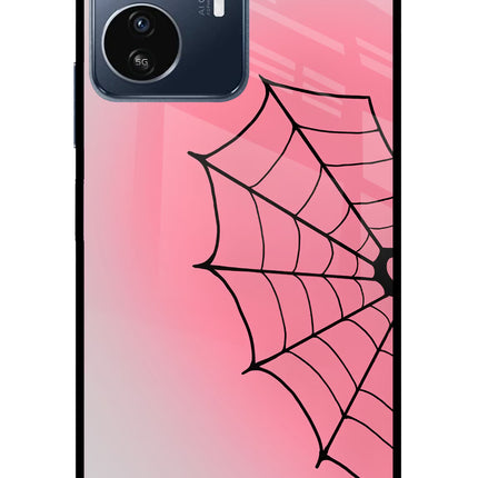 Pink Web IQOO Z6 Lite 5G Glass Case