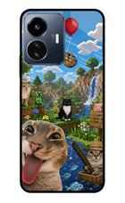 Minecraft Cat Chaos IQOO Z6 Lite 5G Glass Case