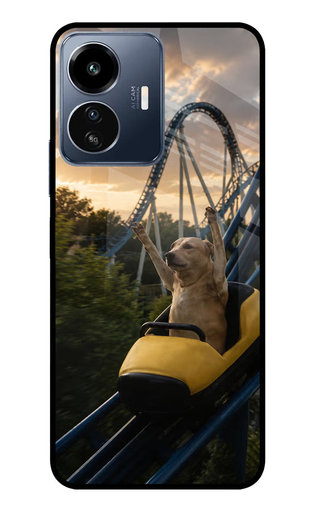 Rollercoaster Dog IQOO Z6 Lite 5G Glass Case