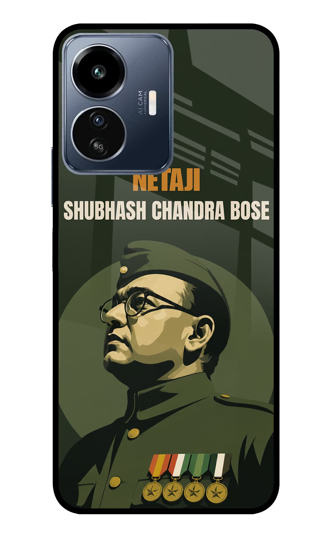 Netaji Legacy IQOO Z6 Lite 5G Glass Case
