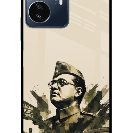 Netaji Rising IQOO Z6 Lite 5G Glass Case Back Cover by Casekaro