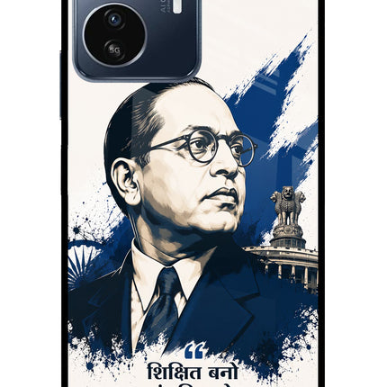 Dr. Ambedkar Visionary IQOO Z6 Lite 5G Glass Case Back Cover by Casekaro
