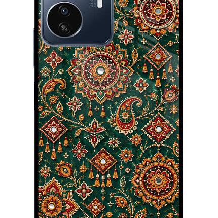 Green Pataka IQOO Z6 Lite 5G Glass Case