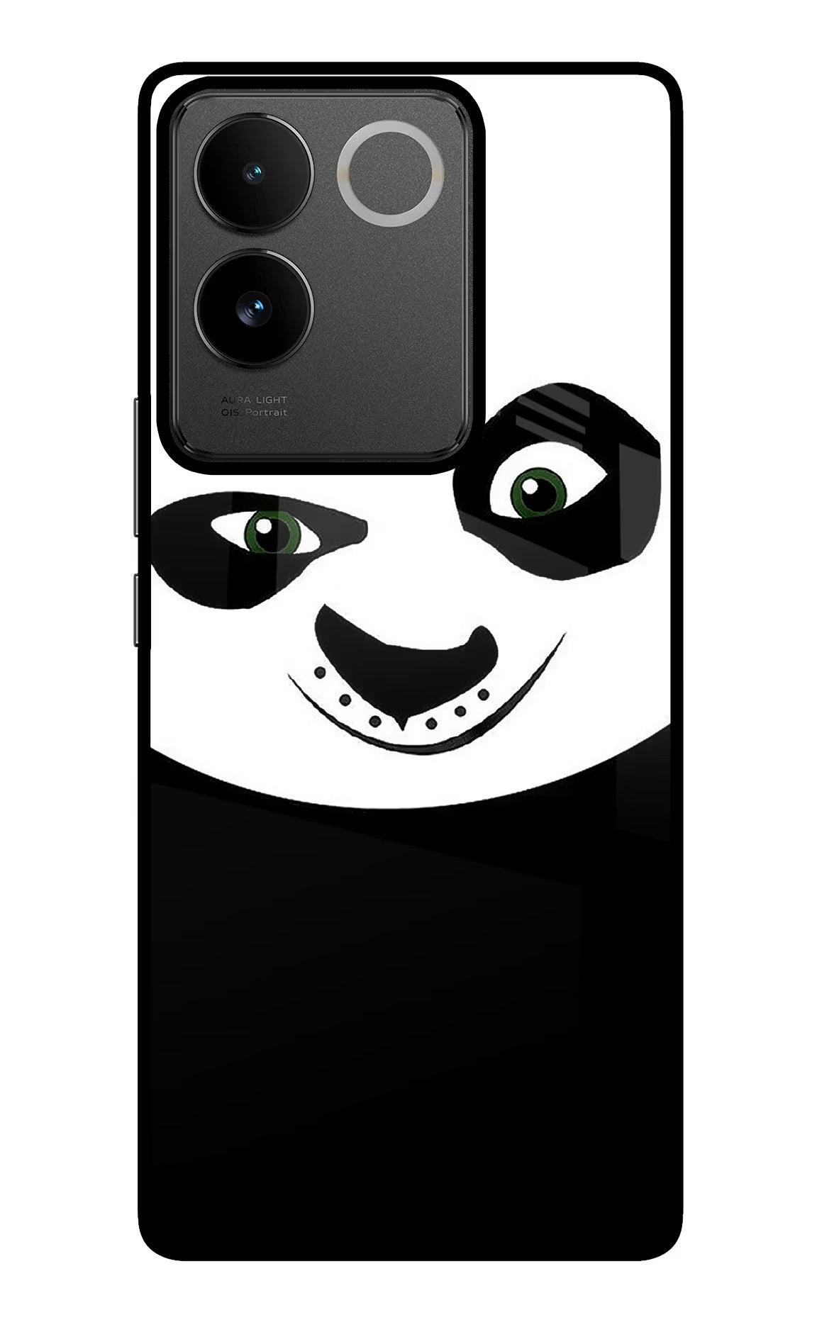Panda IQOO Z7 Pro 5G Glass Case Back Cover by Casekaro