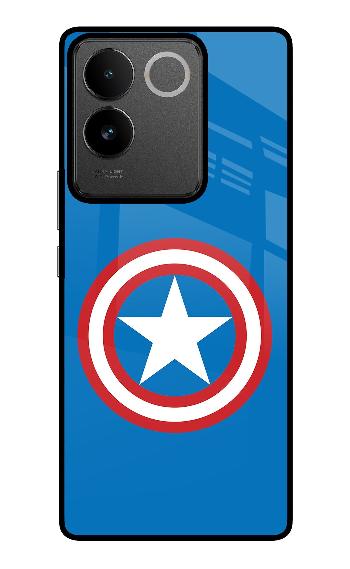 Captain America Logo IQOO Z7 Pro 5G Glass Case