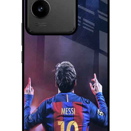 Messi IQOO Z7 Pro 5G Glass Case Back Cover by Casekaro