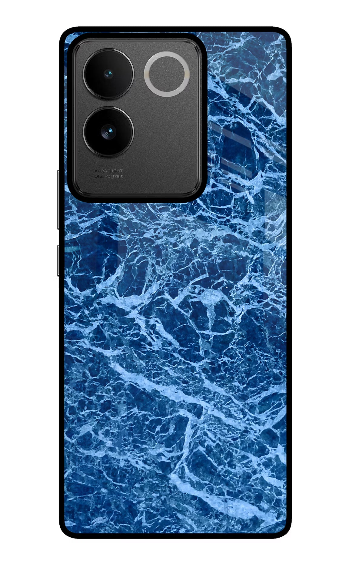Blue Marble IQOO Z7 Pro 5G Glass Case Back Cover by Casekaro