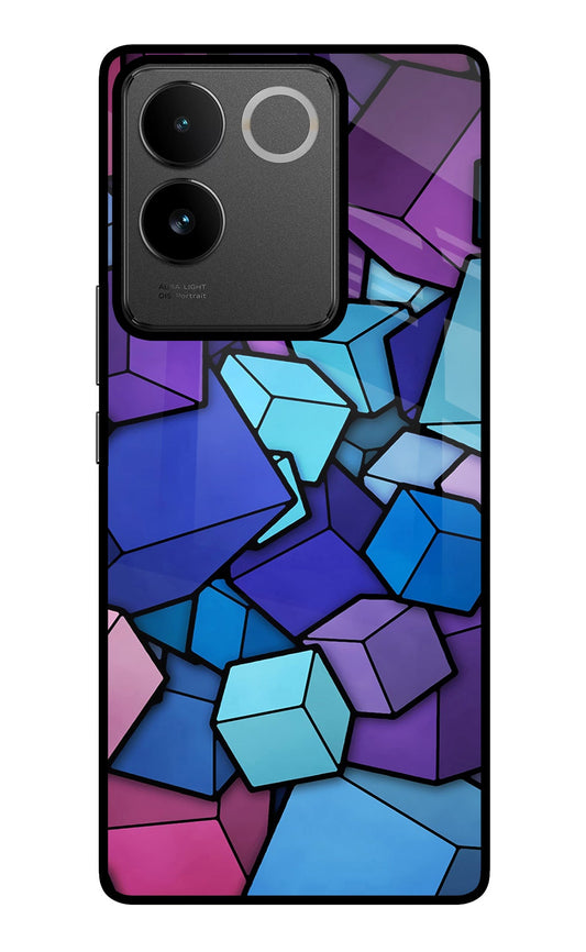 Cubic Abstract IQOO Z7 Pro 5G Glass Case