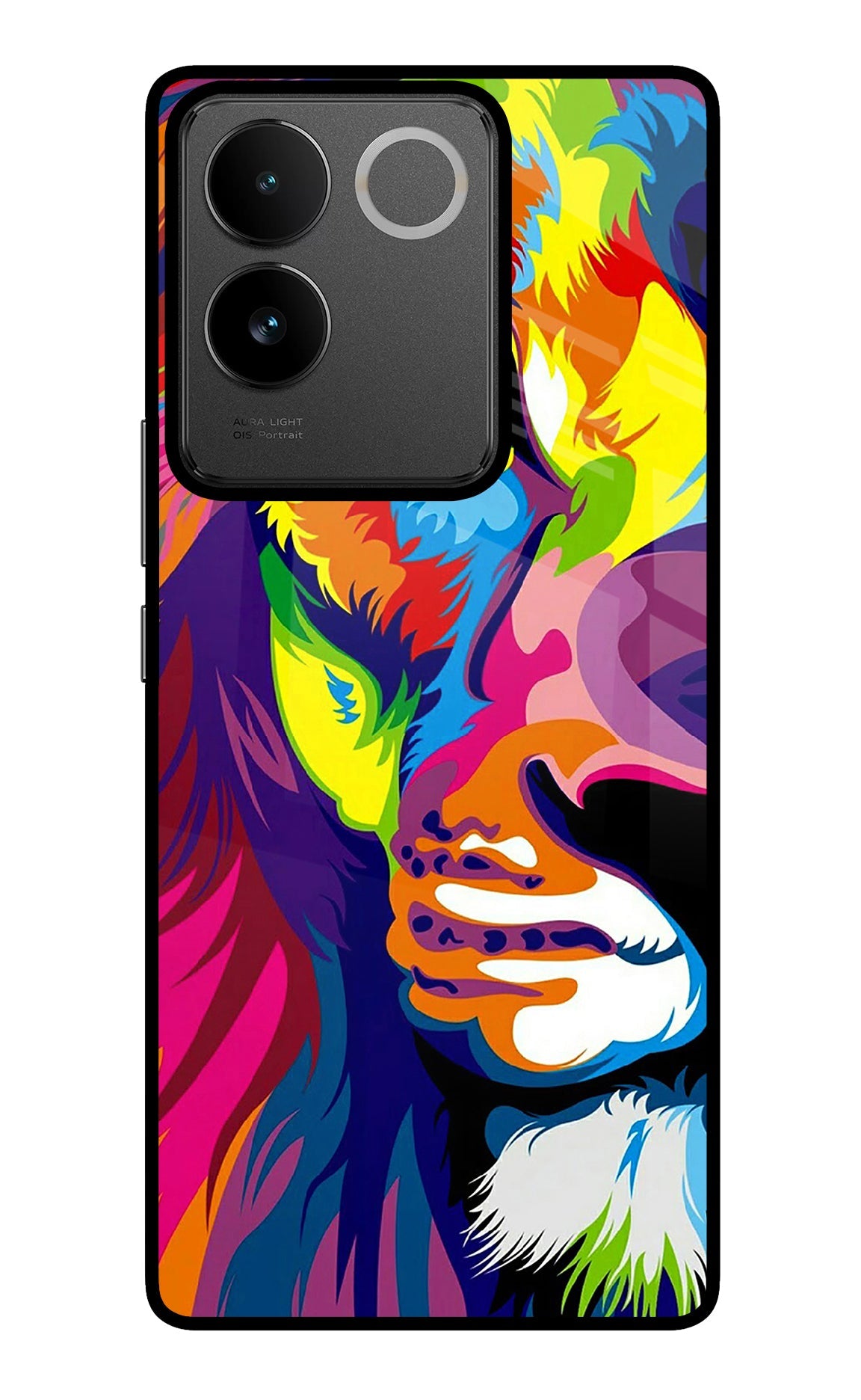 Lion Half Face IQOO Z7 Pro 5G Back Cover