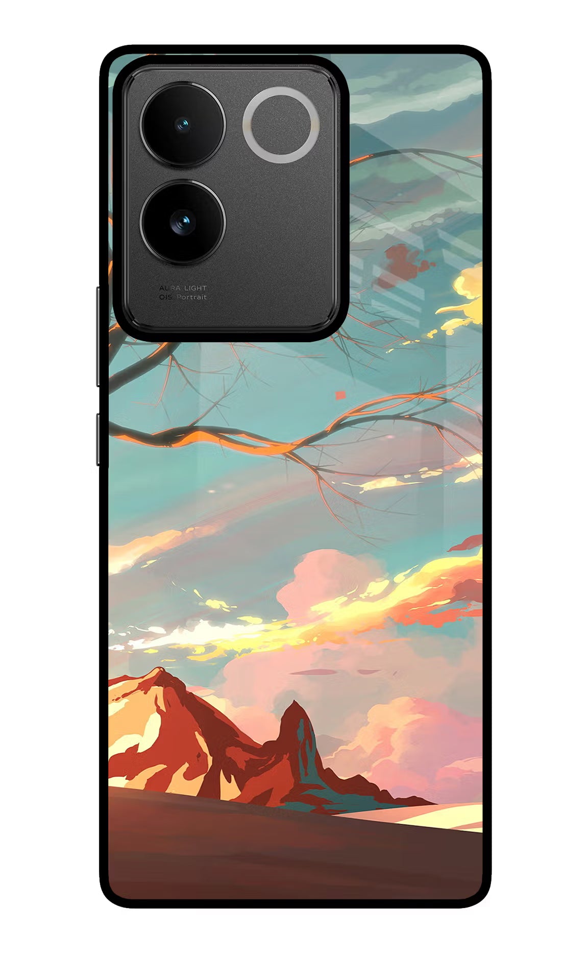 Scenery IQOO Z7 Pro 5G Glass Case Back Cover by Casekaro