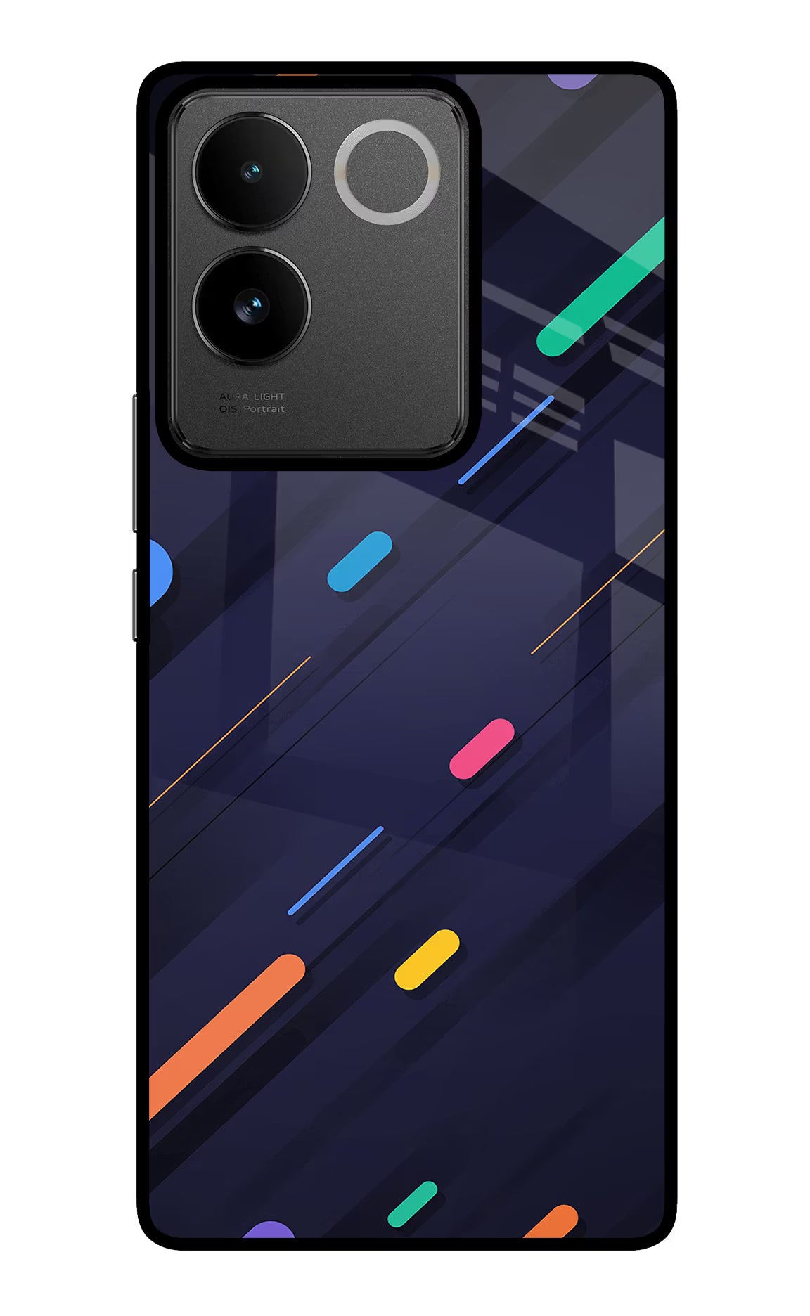 Abstract Design IQOO Z7 Pro 5G Glass Case Back Cover by Casekaro