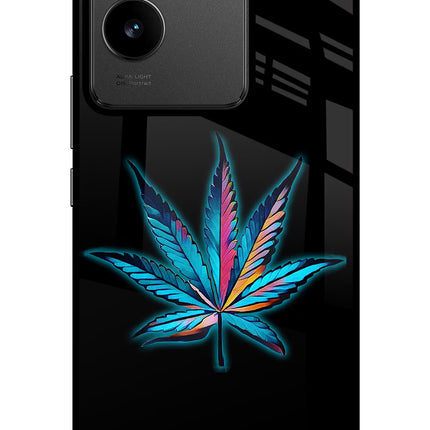 Weed IQOO Z7 Pro 5G Glass Case Back Cover by Casekaro