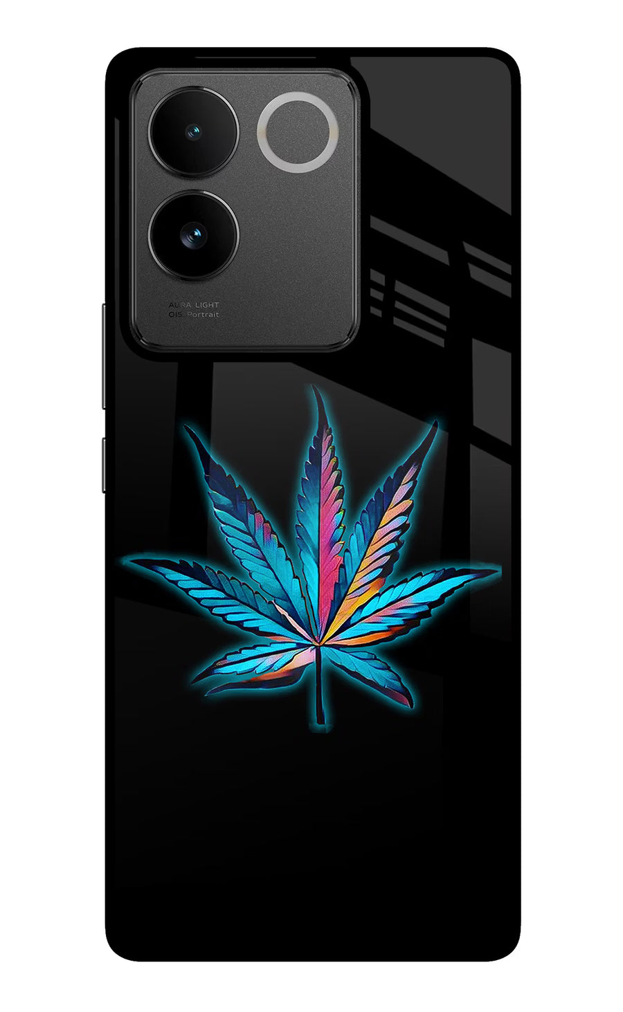 Weed IQOO Z7 Pro 5G Back Cover, Metal case