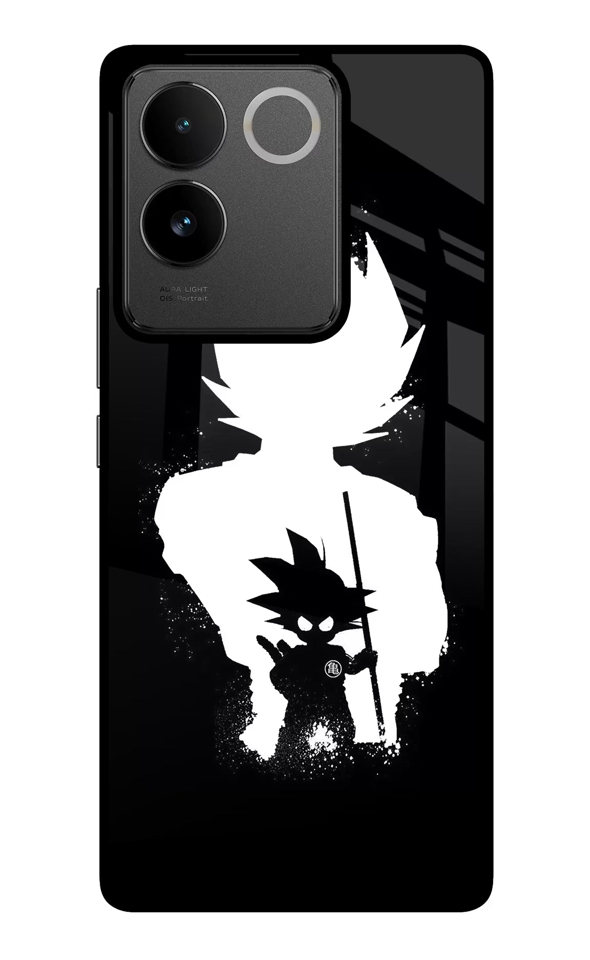 Goku Shadow IQOO Z7 Pro 5G Glass Case Back Cover by Casekaro