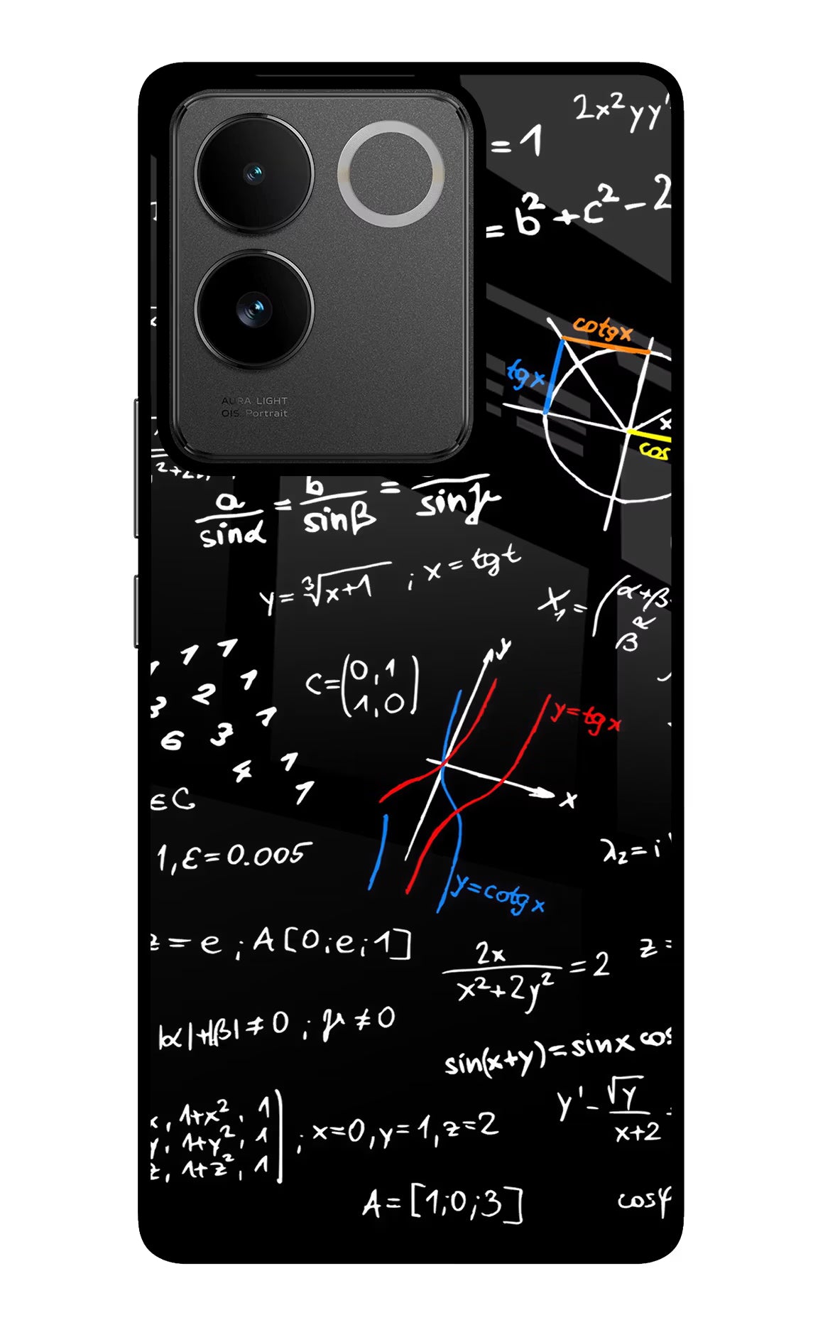 Mathematics Formula IQOO Z7 Pro 5G Glass Case Back Cover by Casekaro